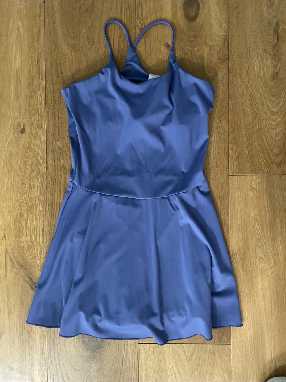 Revival Active Wear Slip-Style Mini Dress in Periwinkle Blue
